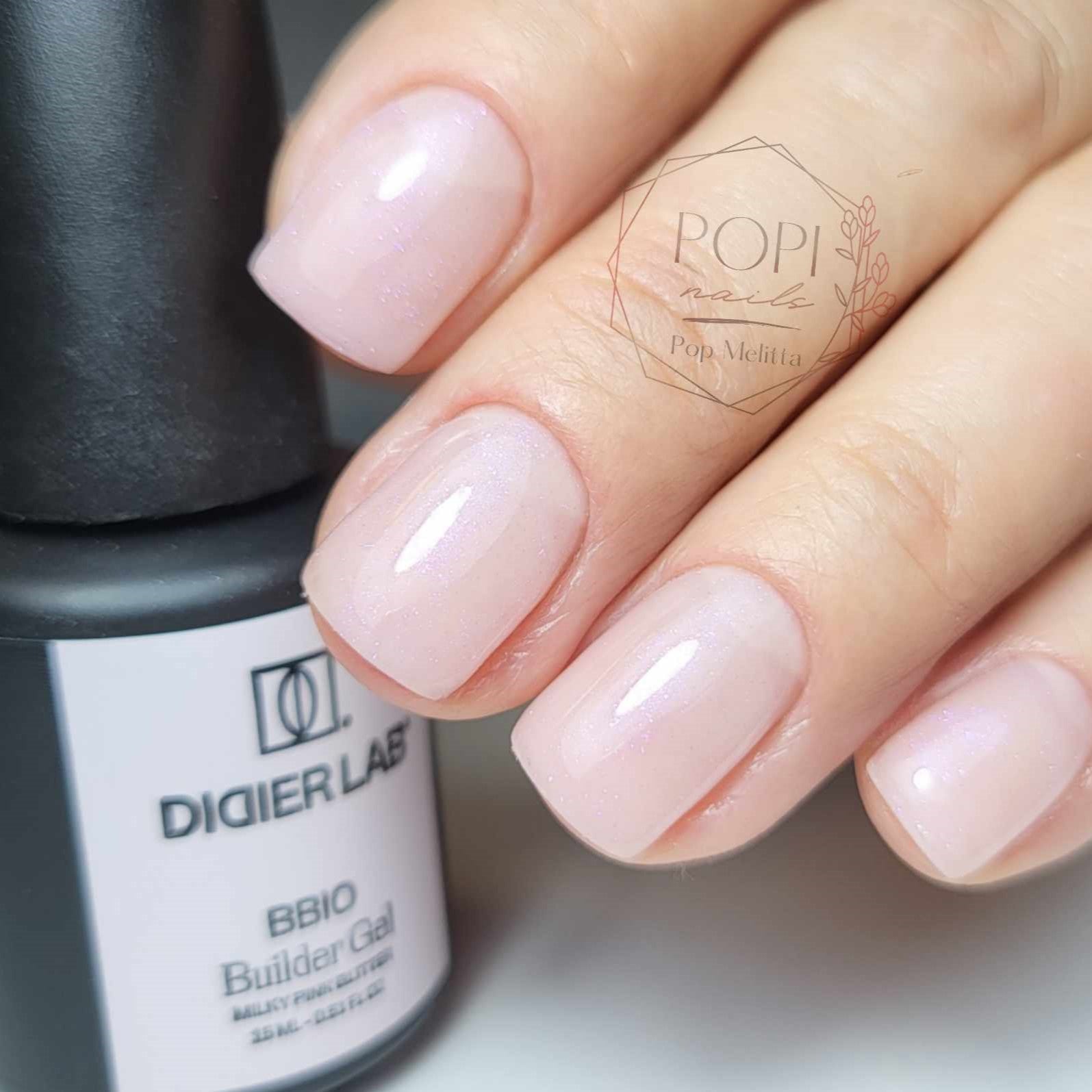 BBIO Żel budujący w butelce "Didier Lab", Milky Pink Glitter, 15ml BBIO Żel budujący w butelce "Didier Lab", Milky Pink Glitter, 15ml - obrazek 2