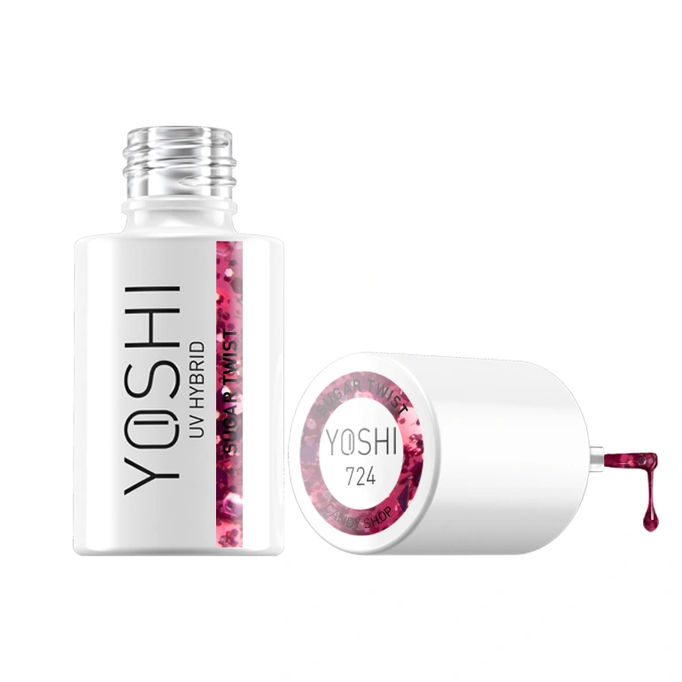 Lakier Hybrydowy UV LED Sugar Twist 6 ml - 724 Lakier Hybrydowy UV LED Sugar Twist 6 ml - 724 - obrazek 4