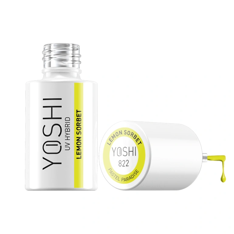 Lakier Hybrydowy UV LED Lemon Sorbet 6 ml - 822 Lakier Hybrydowy UV LED Lemon Sorbet 6 ml - 822 - obrazek 4