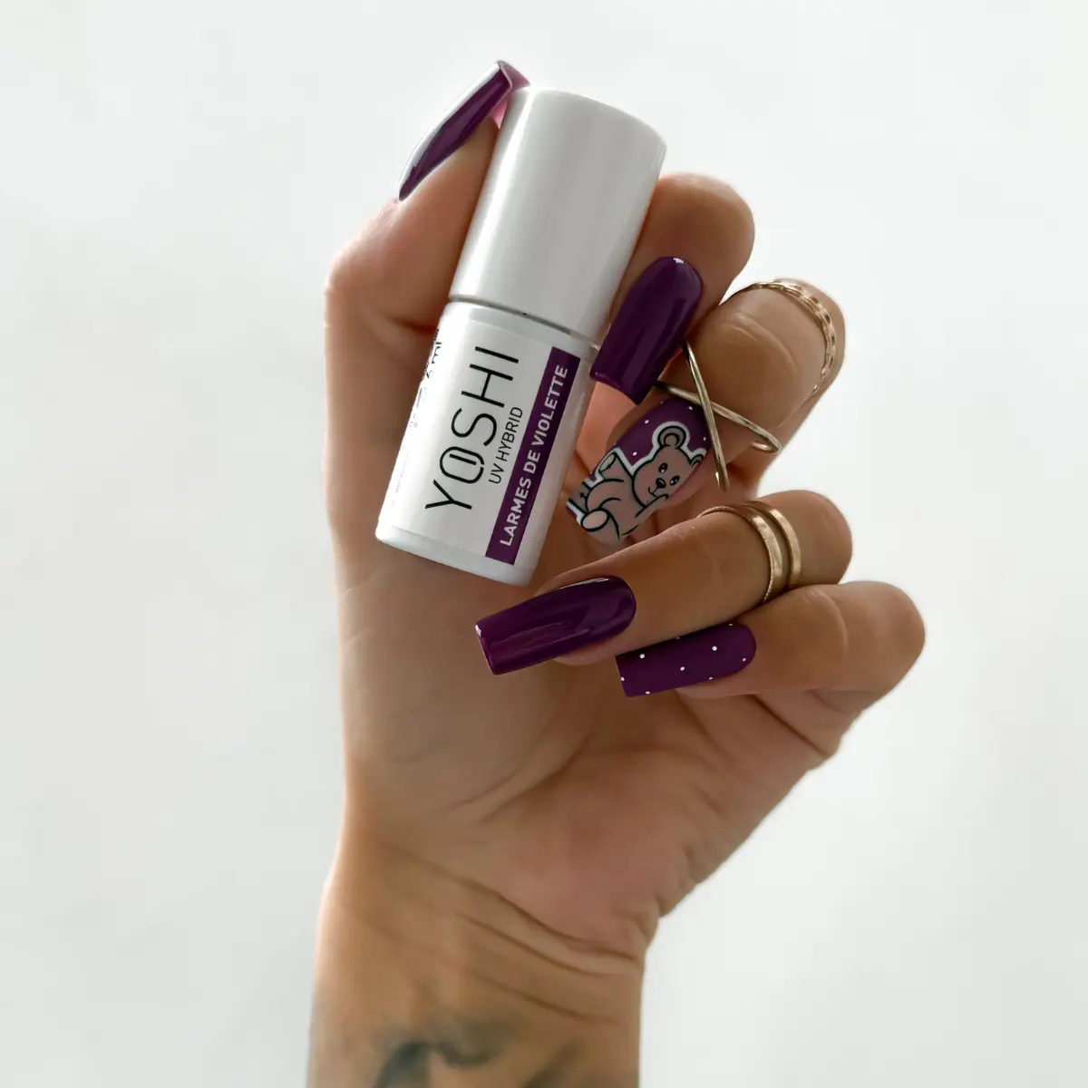 Lakier Hybrydowy UV LED Larmes de Violette 6 ml - 246 Lakier Hybrydowy UV LED Larmes de Violette 6 ml - 246 - obrazek 2