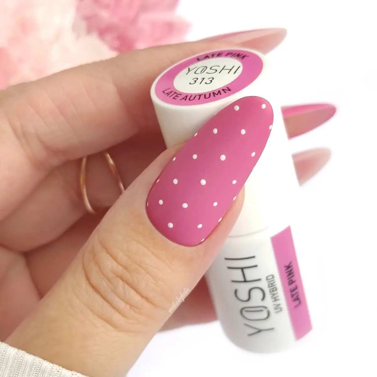 Lakier Hybrydowy UV Hybrid Late Pink 6 ml - 313 Lakier Hybrydowy UV Hybrid Late Pink 6 ml - 313 - obrazek 3
