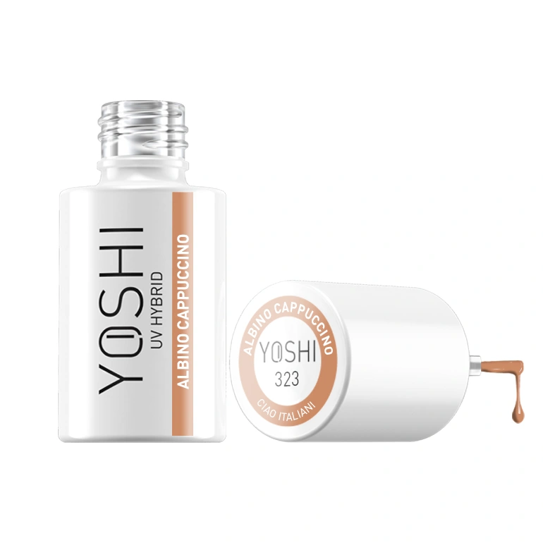 Lakier Hybrydowy UV LED Albino Cappuccino 6 ml - 323 Lakier Hybrydowy UV LED Albino Cappuccino 6 ml - 323 - obrazek 4