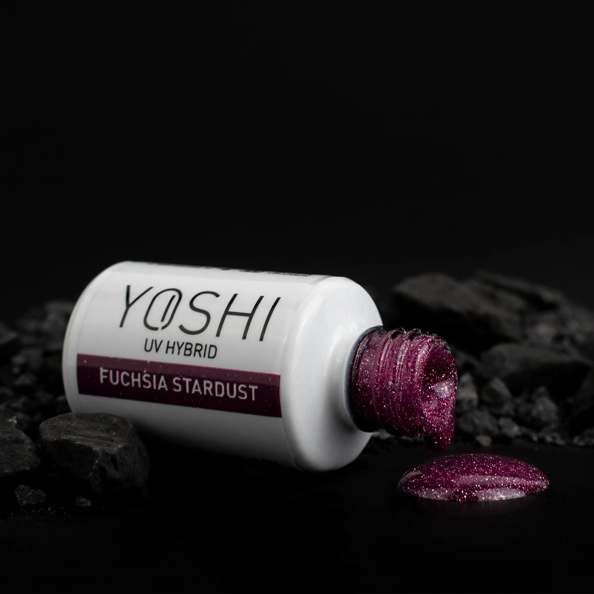 Lakier Hybrydowy UV LED Fuchsia Stardust 6 ml - 524 Lakier Hybrydowy UV LED Fuchsia Stardust 6 ml - 524 - obrazek 4