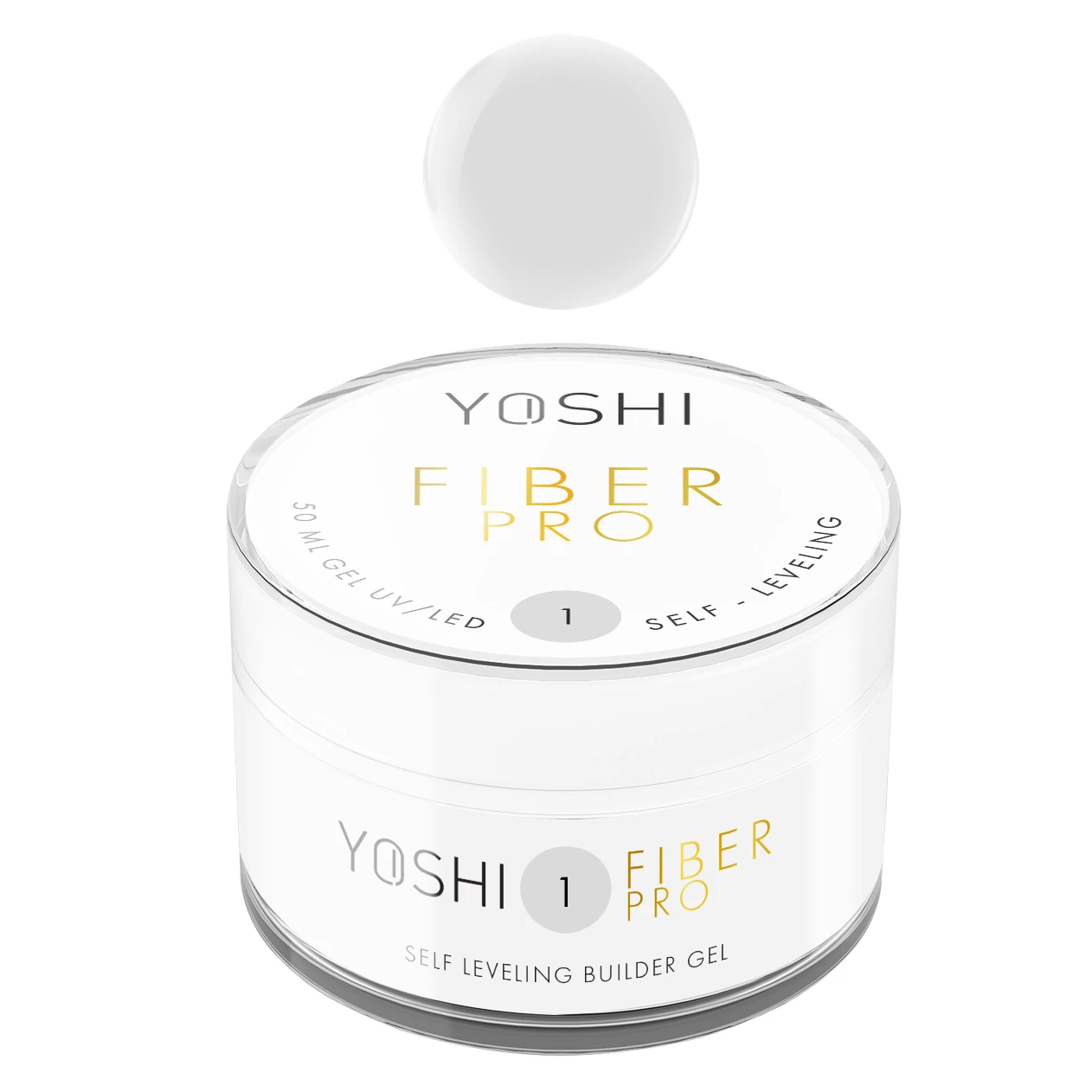 Żel Samopoziomujący Fiber PRO Gel UV LED No1 50ml Żel Samopoziomujący Fiber PRO Gel UV LED No1 50ml