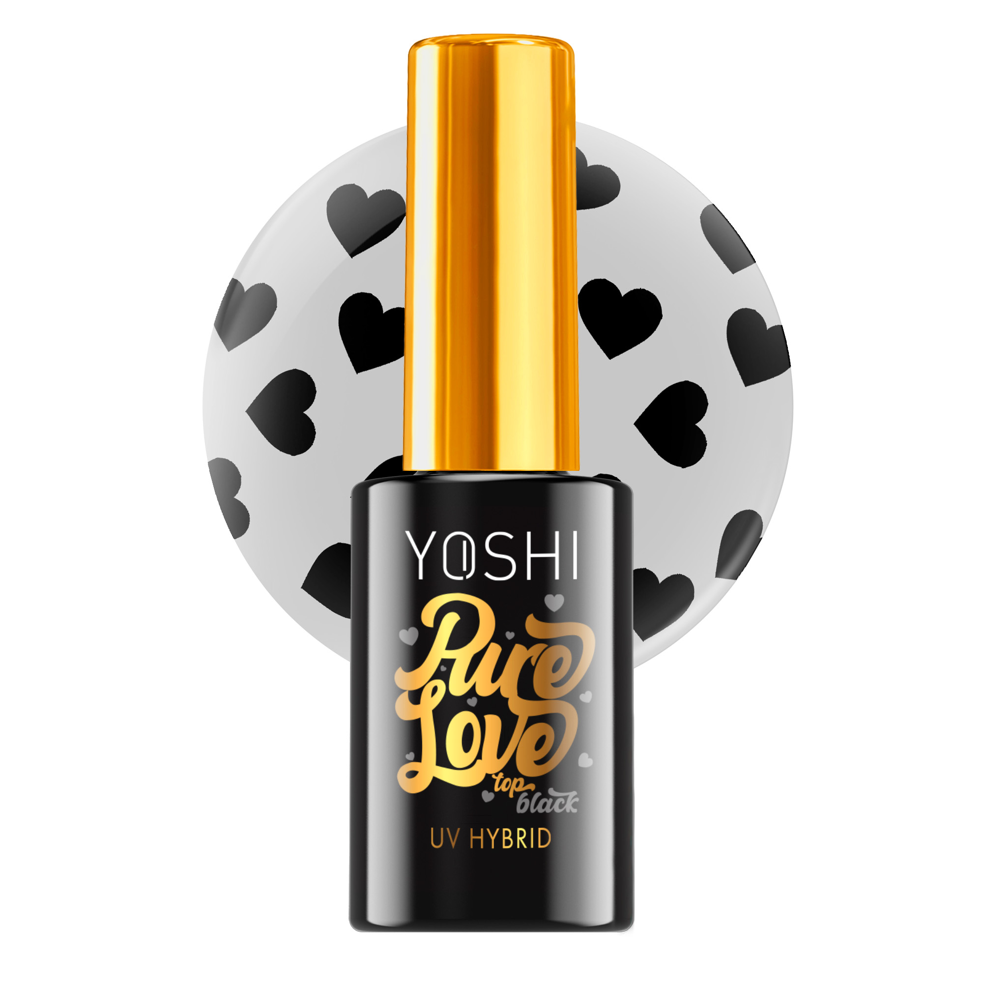 Pure Love Top BLACK UV Hybrid 10 ml Pure Love Top BLACK UV Hybrid 10 ml