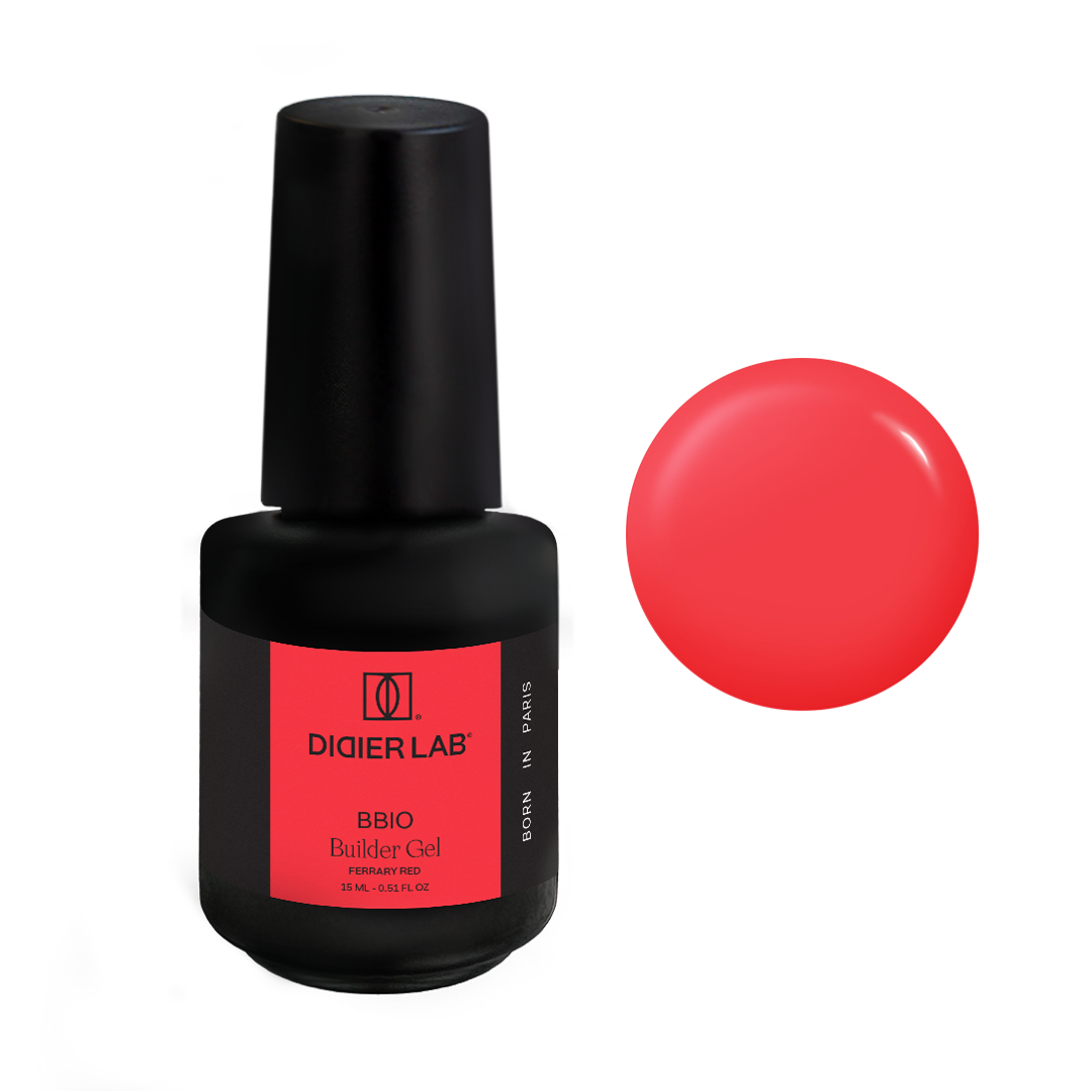 BBIO Żel budujący w butelce "Didier Lab", Ferrary Red, 15ml BBIO Żel budujący w butelce "Didier Lab", Ferrary Red, 15ml
