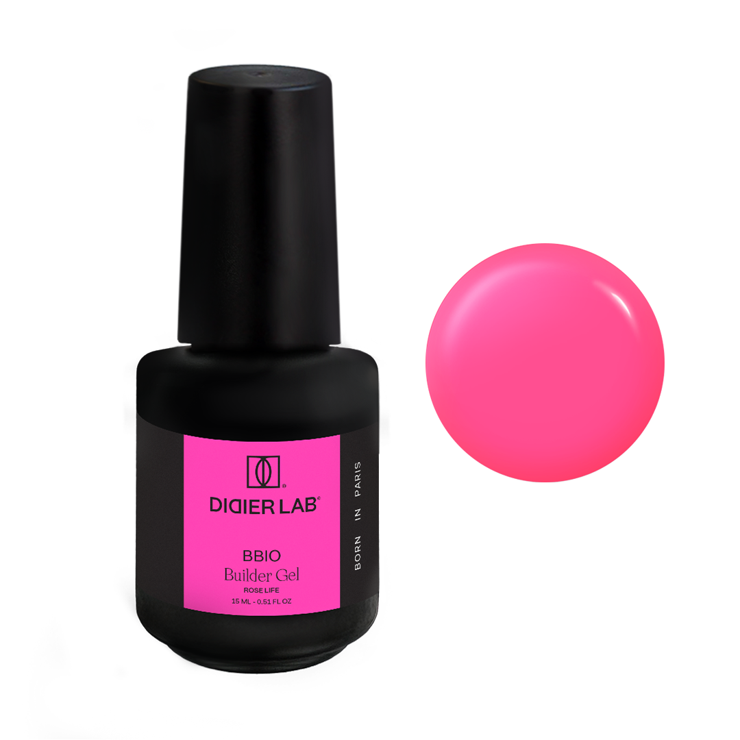 BBIO Żel budujący w butelce "Didier Lab", Rose Life, 15ml BBIO Żel budujący w butelce "Didier Lab", Rose Life, 15ml