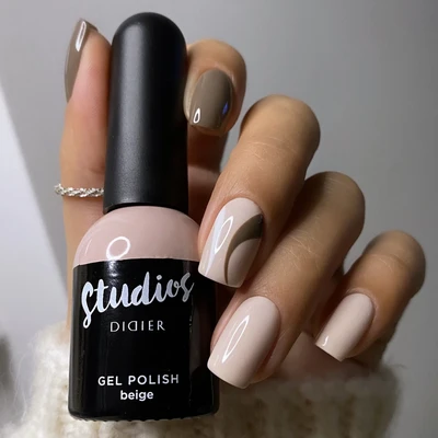 Lakier hybrydowy Studios Didier - beige, 8ml Lakier hybrydowy Studios Didier - beige, 8ml - obrazek 2