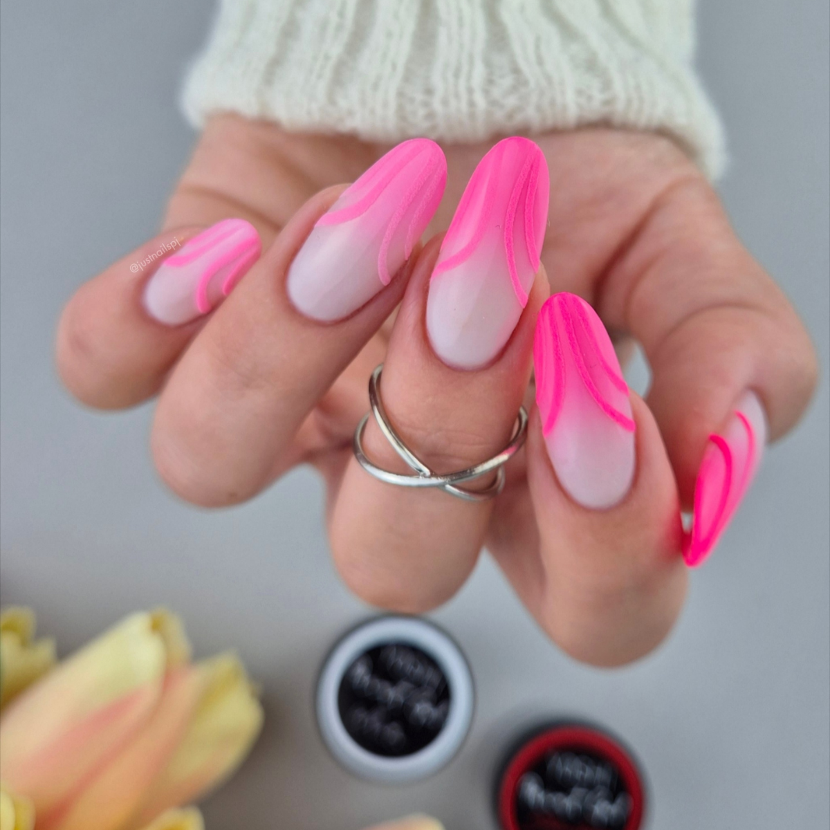 Paint Gel UV LED 5 ml - Strawberry Neon Paint Gel UV LED 5 ml - Strawberry Neon - obrazek 3