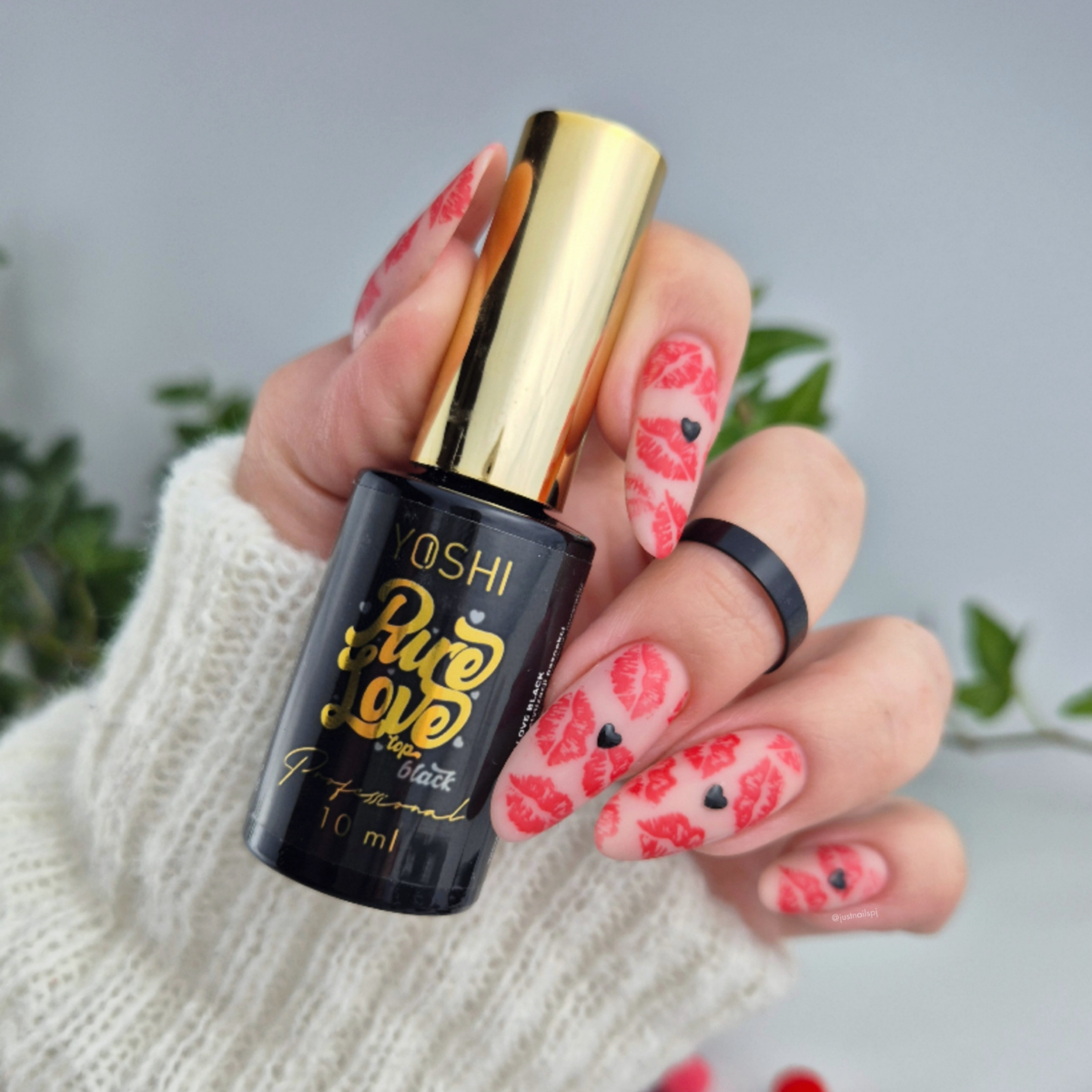 Pure Love Top BLACK UV Hybrid 10 ml Pure Love Top BLACK UV Hybrid 10 ml - obrazek 2